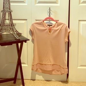 Sanctuary light pink cotton T with chiffon bottom